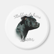 Staffordshire Bull Terrier Mum 2 Refrigerator Magnet