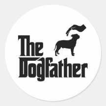 Staffordshire Bull Terrier Round Sticker