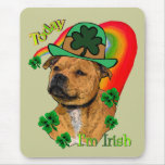 Staffordshire Bull Terrier St. Pat's mousepads