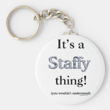 Staffordshire Bull Terrier Thing Keychains