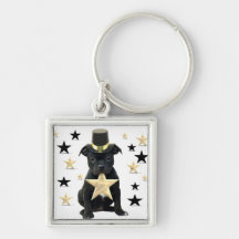 Stafforfshire bull terrier puppy keychains