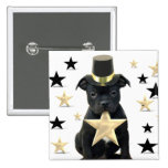 Stafforfshire bull terrier puppy pinback button