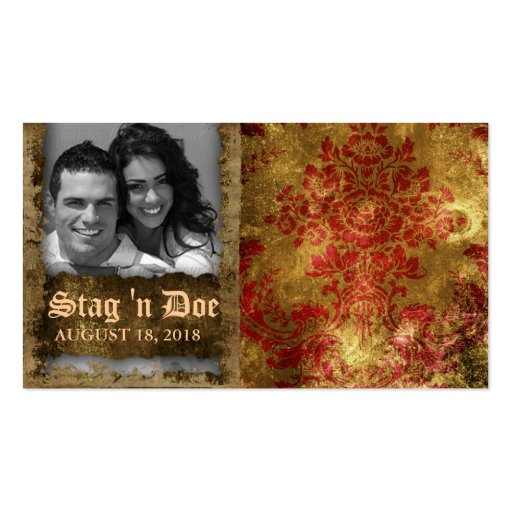 Stag and doe invitations in a bottle