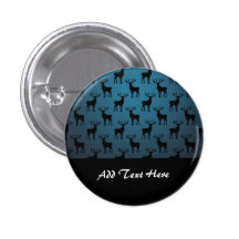 Stag Deer Silhouette on Blue Pins
