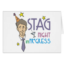 Stag Night Card