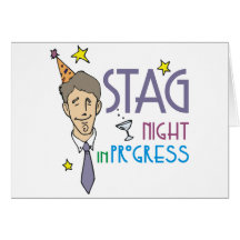 Stag Night Card
