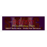 STAG PARTY 0FFICIAL RSVP INVITATION business cards