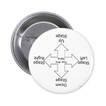 Stage Directions Pinback Buttons