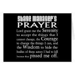 Stage Manager's Prayer cards