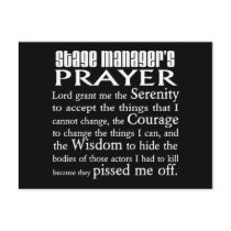 Stage Manager's Prayer