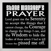 Stage Manager's Prayer