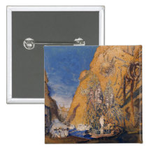 Stage set for the 'Dieu Bleu' Pinback Buttons