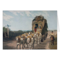 Stage Waggon, engraved by J. Baily Card