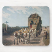 Stage Waggon, engraved by J. Baily Mousepad