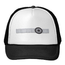 StagecoachWheelWhitePicketFence112611 Mesh Hats
