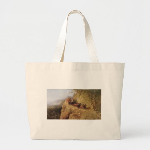 Staging In California Canvas Bags