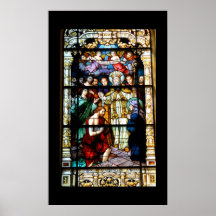 stain glass window print