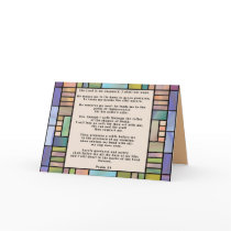 Stained Glass 23rd Psalm Greeting Card