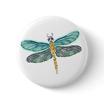 Stained Glass & Abalone Shell Dragonfly