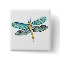 Stained Glass & Abalone Shell Dragonfly
