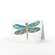 Stained Glass & Abalone Shell Dragonfly