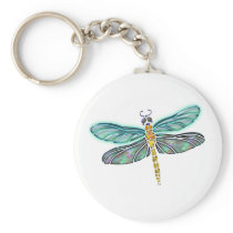 Stained Glass & Abalone Shell Dragonfly