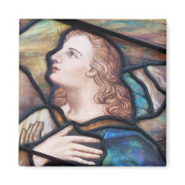Stained Glass Angel Magnet