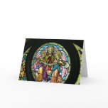 Stained Glass Angels-Christmas Card