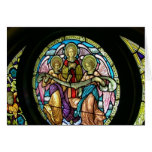 Stained Glass Angels II--Card (Blank Inside) Greeting Card