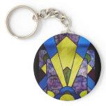 Stained Glass_Art Deco Key Chain