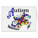 Stained Glass Butterfly 2 Autism cards