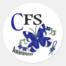 Stained Glass Butterfly 2 CFS Sticker
