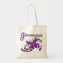 Stained Glass Butterfly 2 Fibromyalgia Bag