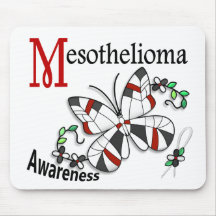 Stained Glass Butterfly 2 Mesothelioma Mousepad