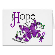Stained Glass Butterfly Fibromyalgia Cards