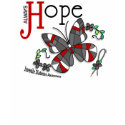 Stained Glass Butterfly Juvenile Diabetes t-shirts