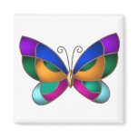 Stained Glass Butterfly magnets