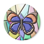 Stained Glass Butterfly Magnets