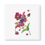 Stained Glass Butterfly Magnet