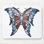 Stained Glass Butterfly mousepads