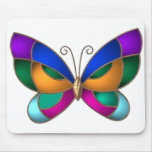 Stained Glass Butterfly mousepads