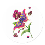 Stained Glass Butterfly Sticker