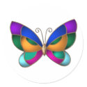 Stained Glass Butterfly stickers
