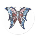 Stained Glass Butterfly stickers