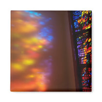 Stained Glass Church Cathedral Window Magnet Art