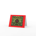Stained Glass Church Window Christmas Card