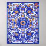 Stained Glass Design Poster posters