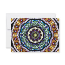 Stained Glass Kaleidoscope #2 Personalised Announcement