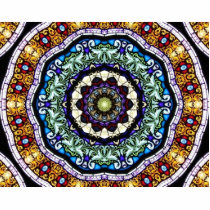 Stained Glass Kaleidoscope #2 Photo Sculpture