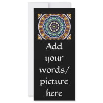 Stained Glass Kaleidoscope #2 Customized Rack Card
